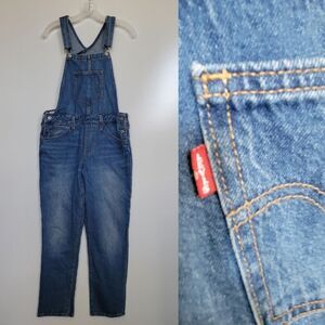 Levis Denim Jeans Overalls Cropped REVOLVE medium M Like New